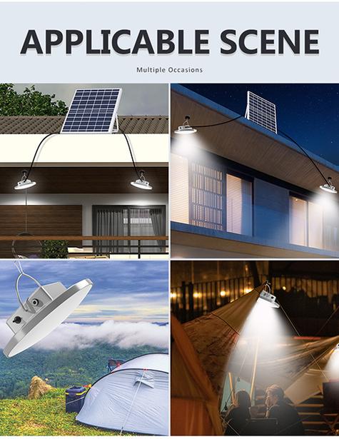 2022年新款太阳能野营灯厚瑞太阳能灯工厂私模单灯双灯可选
